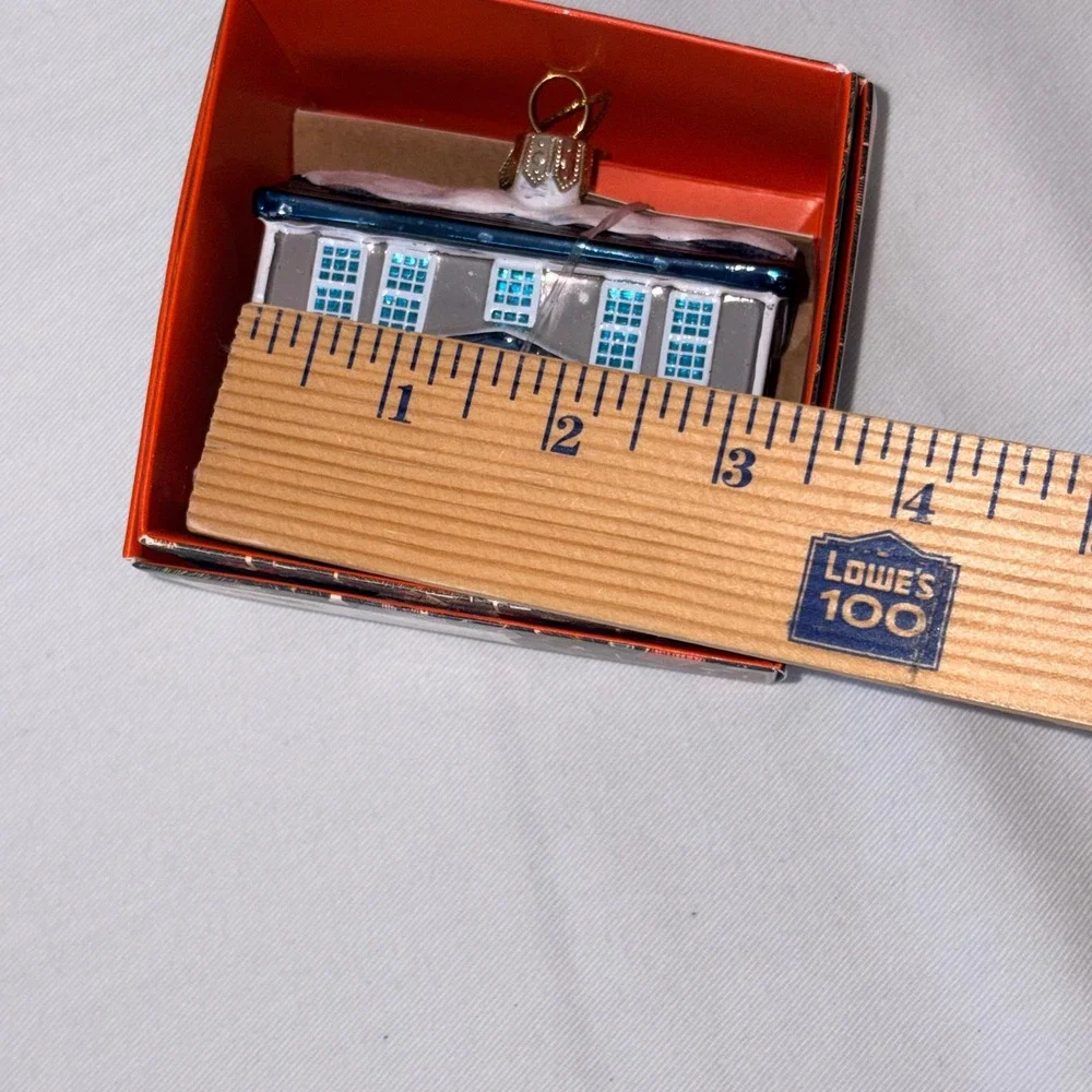 John Derian for‎ Target Glass House Christmas Ornament Silver Blue 2025 New